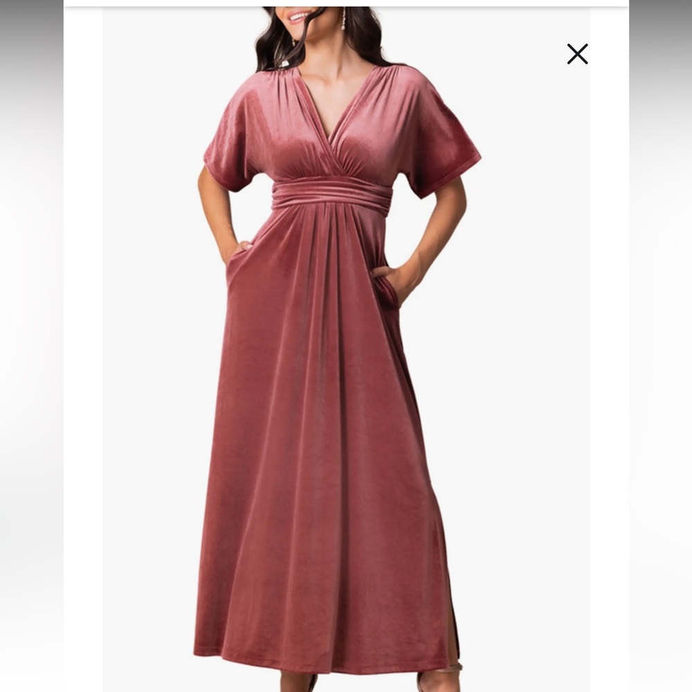 Kiyonna Velvet Evening Gown Formal/semi-formal Dress 0X 12